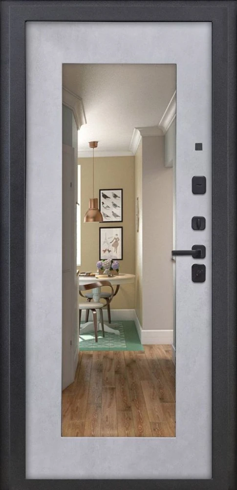 Входная дверь ДвериПРО Квадро ФЛЗ-603 Бетон снежный DPRO204786 внутренняя сторона